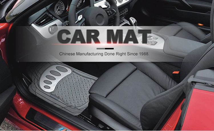 Luxury PVC Auto Mats Non-Slip Black Car Floor Protector Car Mats