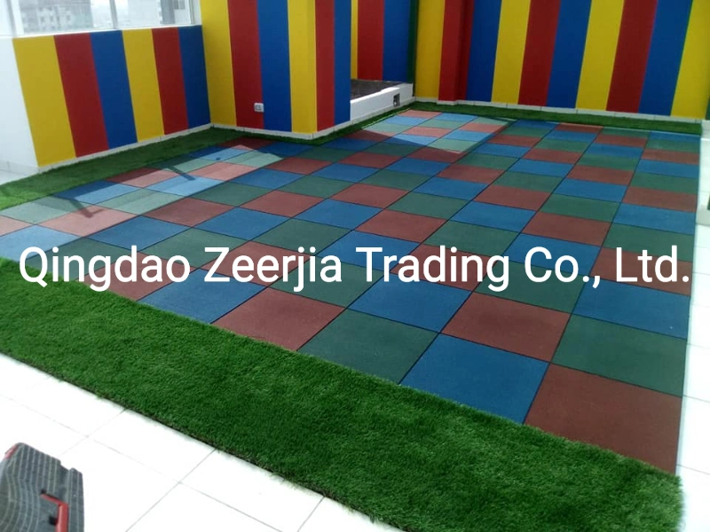 EPDM Stars Interlocking Rubber Carpet Flooring Mat for Sport Gym Floor