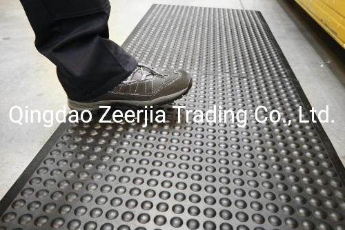 Black 3X4FT Comfort Dome ESD-Safe Anti-Fatigue Industrial Rubber Floor Mat