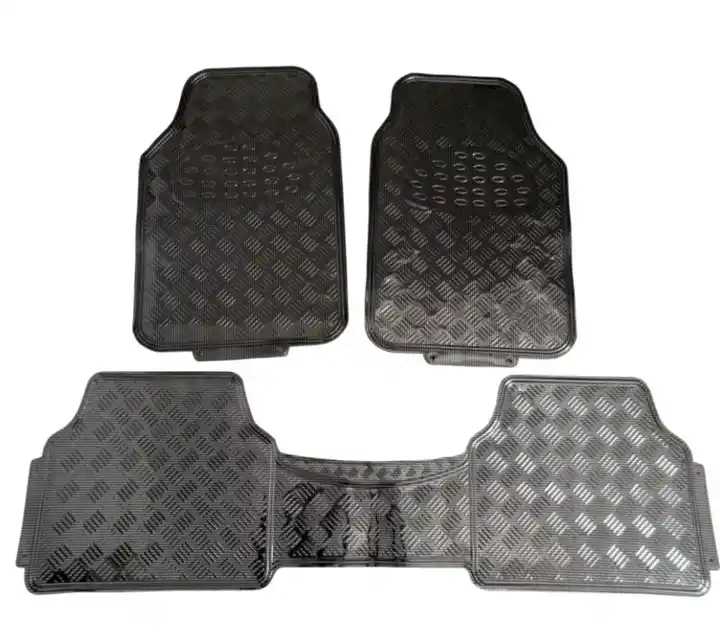 Heavy Duty Protection Universal 3PCS Set Car Floor Mat Black