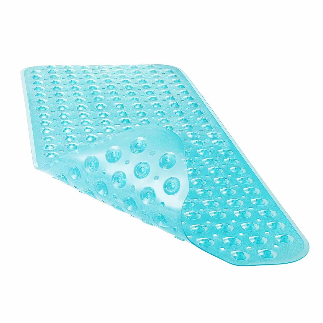 Suction Drain Holes Clear Shower Safety Bathroom Non-Slip Extra Large Bathtub Mat