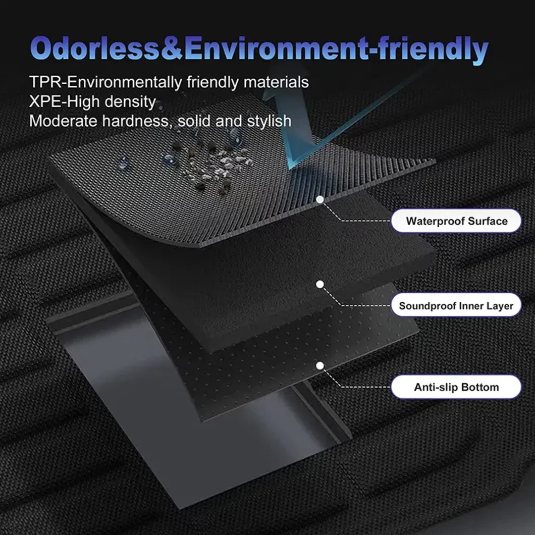 Wholesale TPE Black Car Rear Trunk Mat Car Boot Mat for Prius