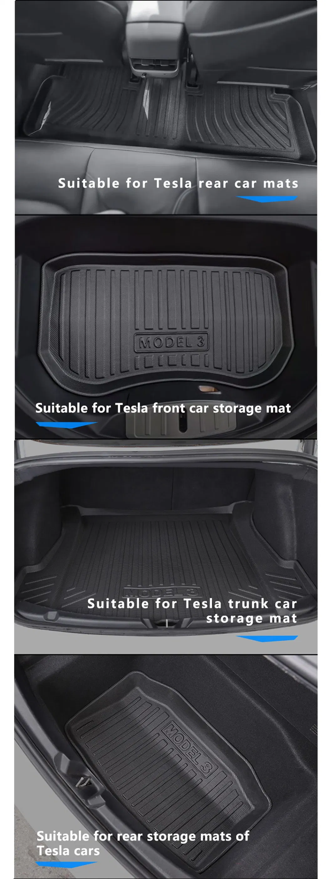 Cheap Auto Mat Car Trunk Mats for Tesla Model 3 2022