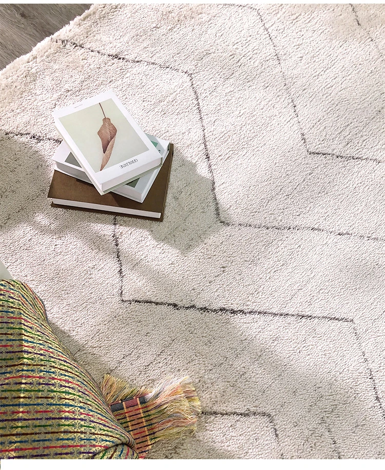 Hot Sale Nordic Style Fluffy Soft Floor Carpet Living Room Rugs Plush Carpet Bedroom Mat