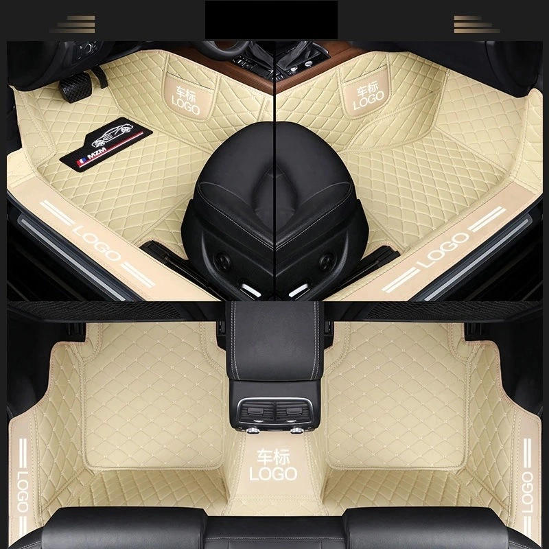 Durable Waterproof Auto Custom Wholesale Universal Foot Soft 5D 4 Pieces Car Mats, Car Floor Mats