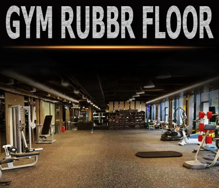 Noise Reduction Black Color EPDM DOT Rubber Gym Floor