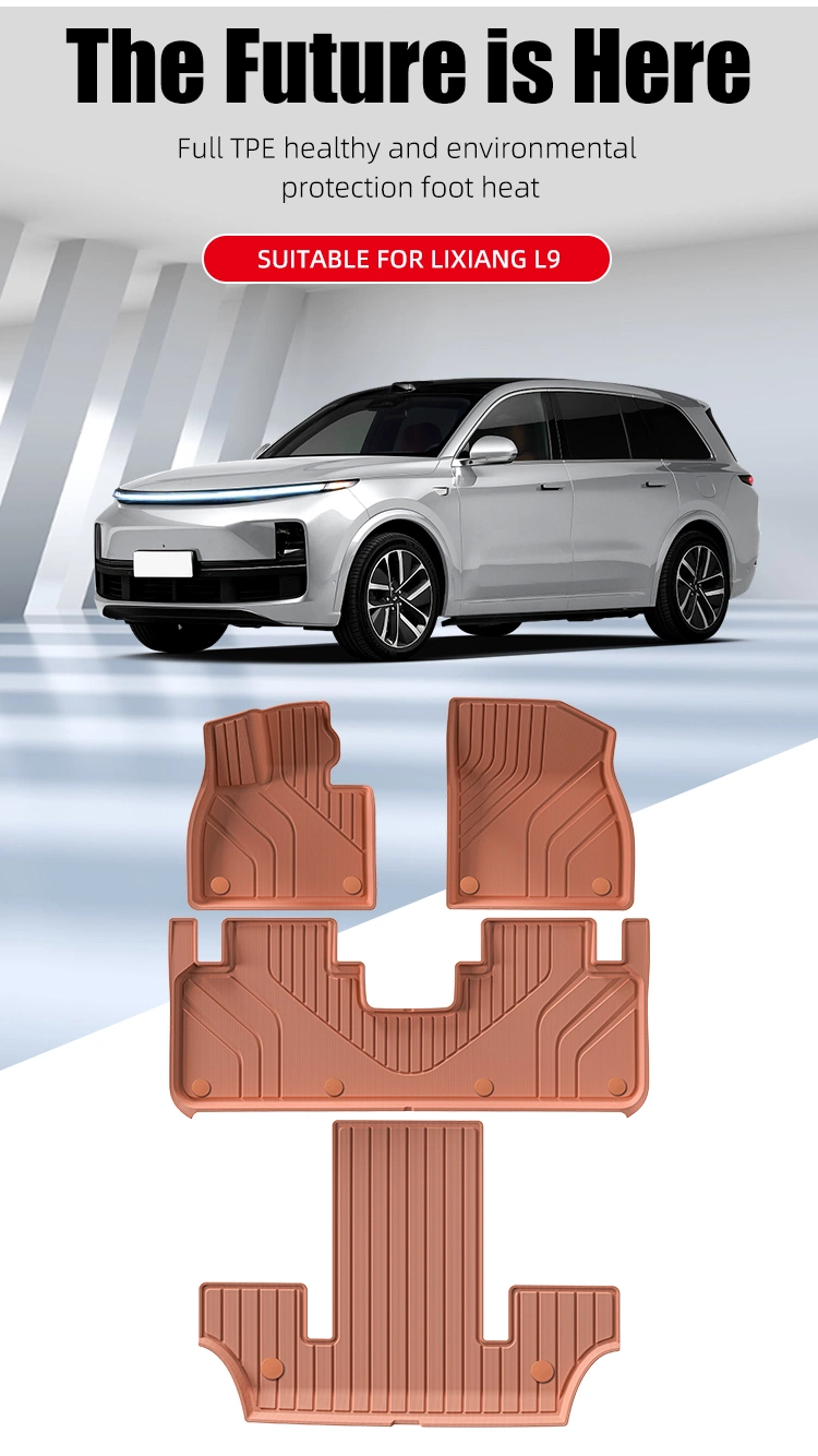 High Quality Car Mats for Lixiang L9 Orange Injection Molding