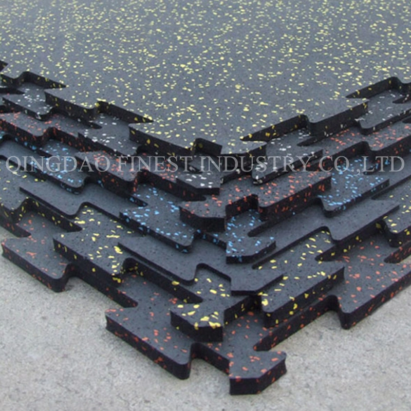 EPDM Stars Interlocking Rubber Carpet Flooring Mat for Sport Area