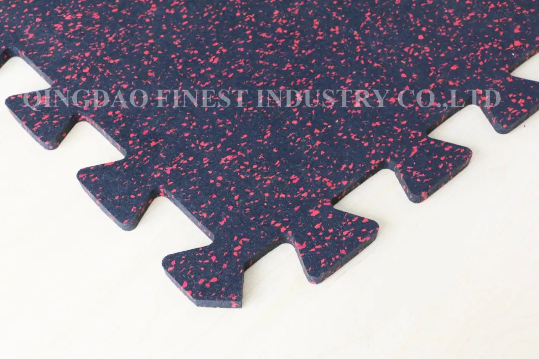 EPDM Stars Interlocking Rubber Carpet Flooring Mat for Sport Area