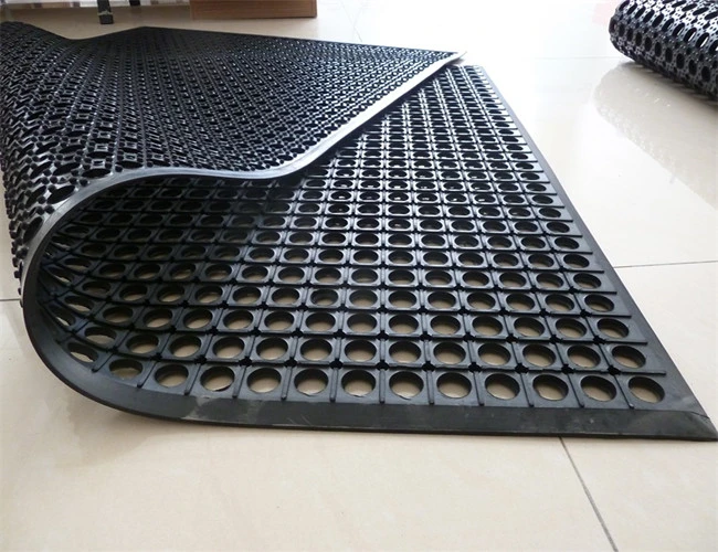 Anti Fatigue Black Heavy Duty Rubber None Slip Door Entrance Mat