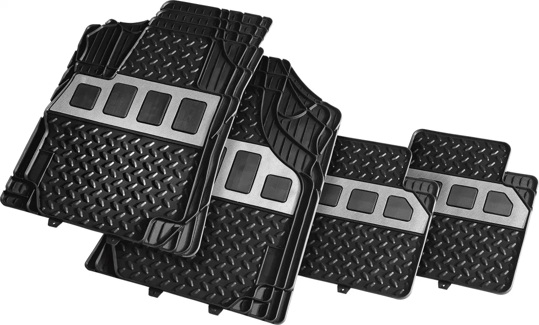 4 Piece Car Mats, All Weather Conditions, Anti Slip Materials, Durable &amp; Rugged Surface, Universal Fit, Custom Trim Car Accessories