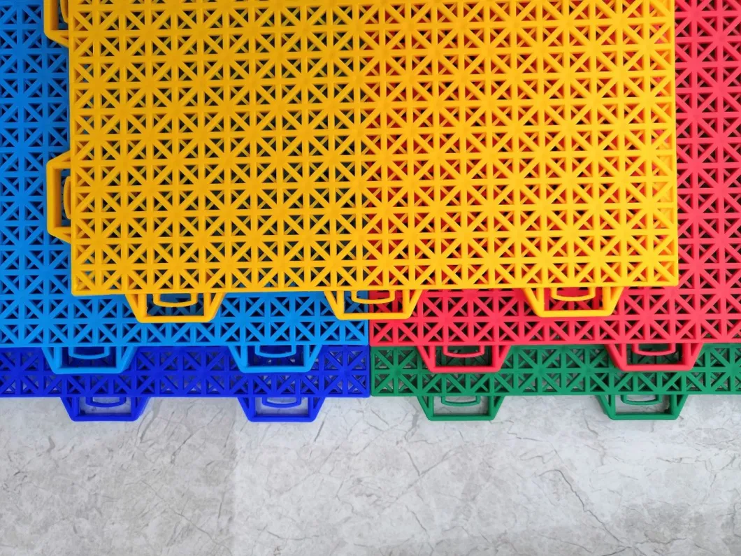 Durable Modular PP Grate Plastic Garage Floor Mats for Cars Car Wash Shop Interlocking Floor