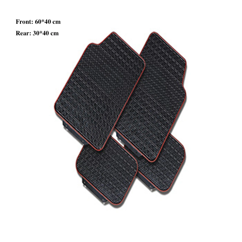 Factory Direct Rubber Car Mat 4PCS Front&Rear Anti-Slip