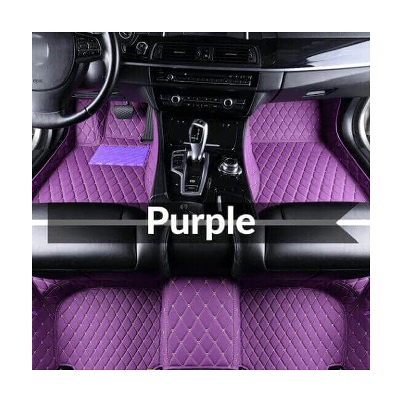 Floor Mats 5D 3D Luxury Wear Resisting Eco Friendly Honeycomb Trunk Universal Roll Aluminum Leather Full Set TPE Custom Car Mat
