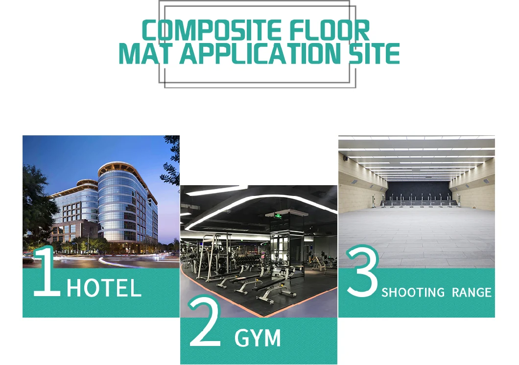 Composite Flooring Floor Tile Rubber Floor Mat Gym Floor Rubber Carpet