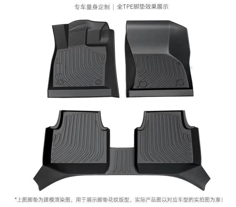 Professional Factory Supplier Package Threshold Waterproof All Season Protection Black Rubber Winter Car Floor Mats