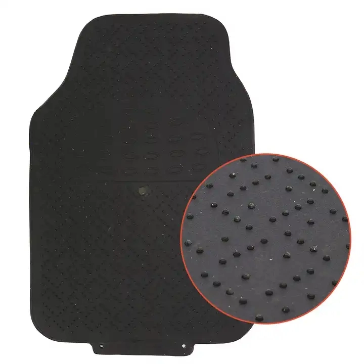 Heavy Duty Protection Universal 3PCS Set Car Floor Mat Black