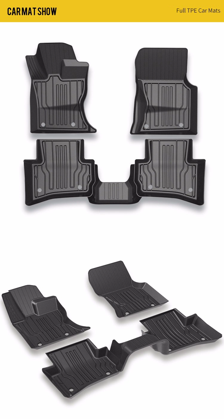 High Quality TPE Tpo 3D 5D Car Mat USD for Toyota RAV4 Coverage Car Door Sill Made in China