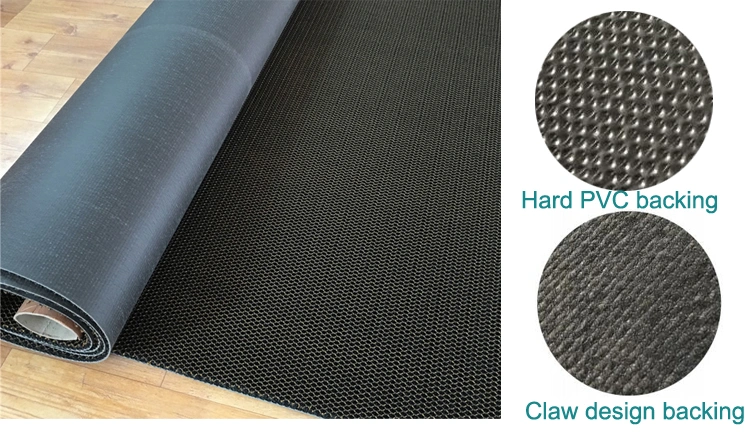 Dust Scraper Anti Fatigue Polyester Elastic PVC Plastic Mesh Car Mat