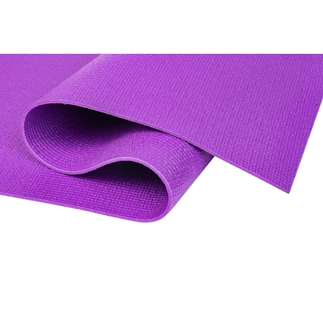Customized Color Size Pattern Non Slip Eco Friendly Carpet PVC Pilates Yoga Gym Mat