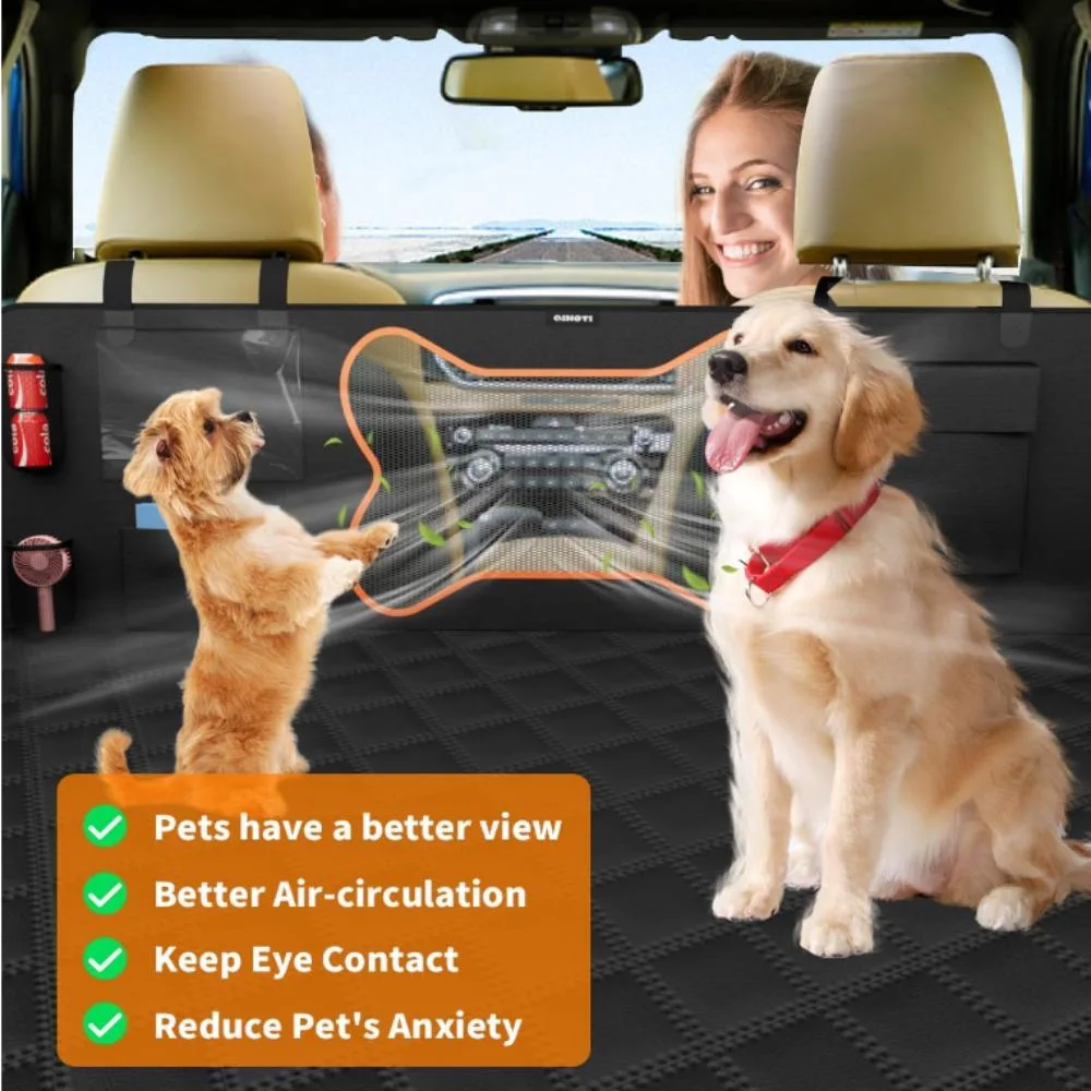 Zipper Design Dog Car Cover for Back Seat for Cars Suvs &amp; Trucks