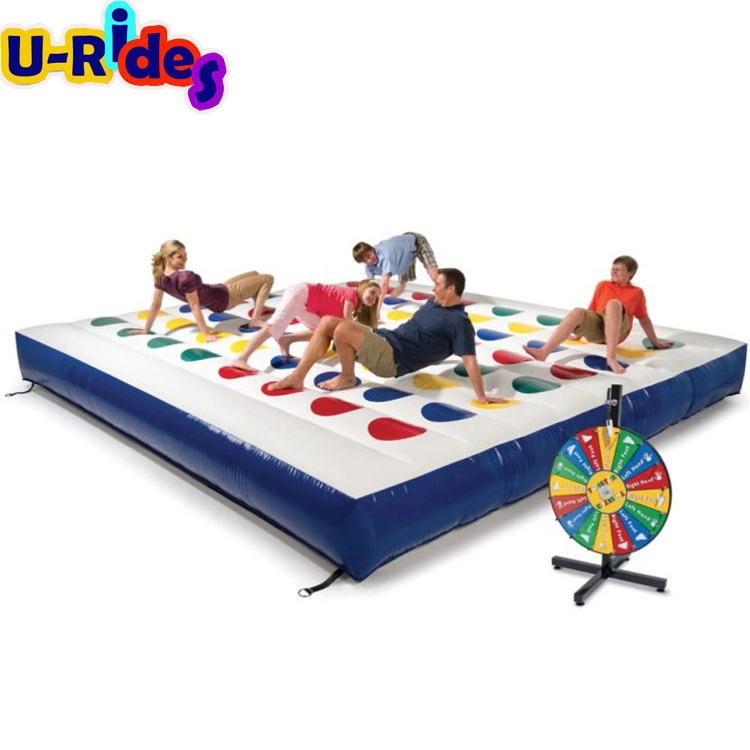 Crazy interactive fun inflatable twister game ale inflatable twister mattress inflatable sport game for sale