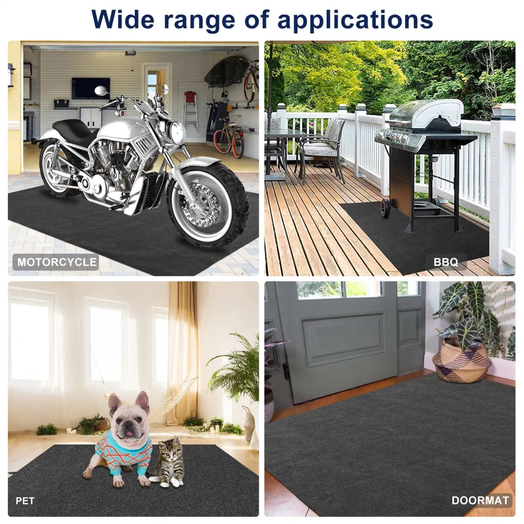 Waterproof Oil Absorbent Rubber Floor Mats Anti Slip PVC Garage Car Mat