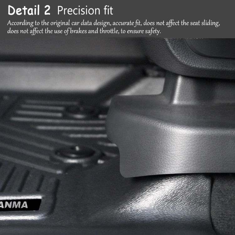 Luxury 3D TPE Car Floor Mats Model 3 All Weather 2020-2023 Carpet Cover Front Rear for Toyota Land Cruiser Fj