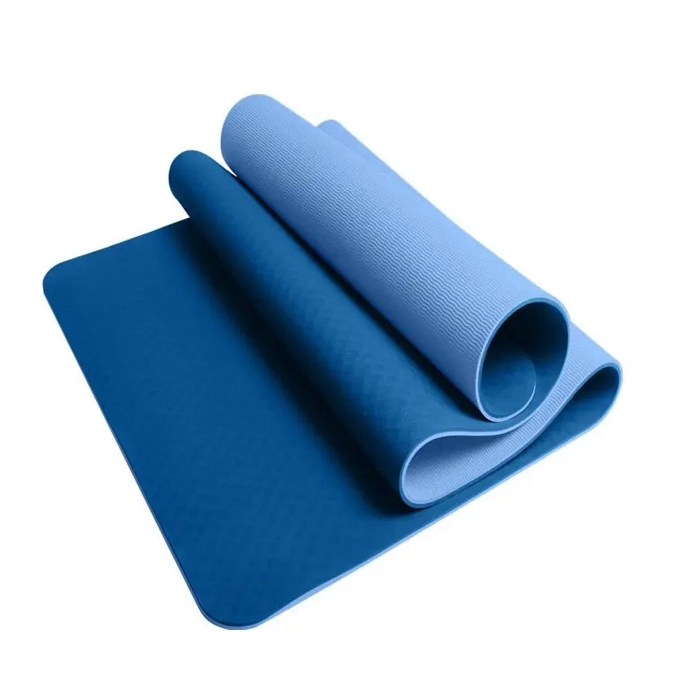 TPE Two-Color Yoga Mat, Non-Slip Carpet, Suitable for Beginners Environment Fitness Gym Mat