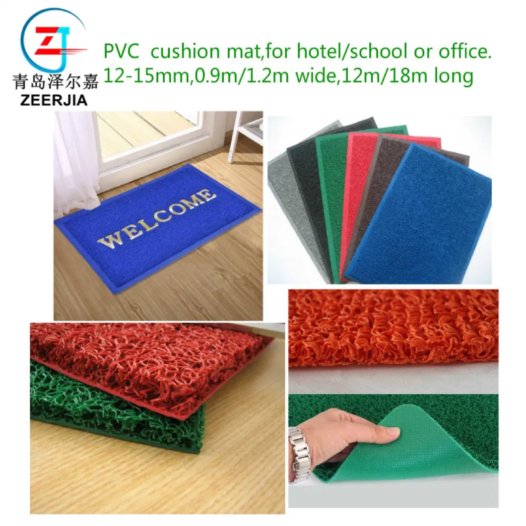 PVC Coil Door Mat Non-Slip Indoor Outdoor Welcome Mat Waterproof Shoe Carpet