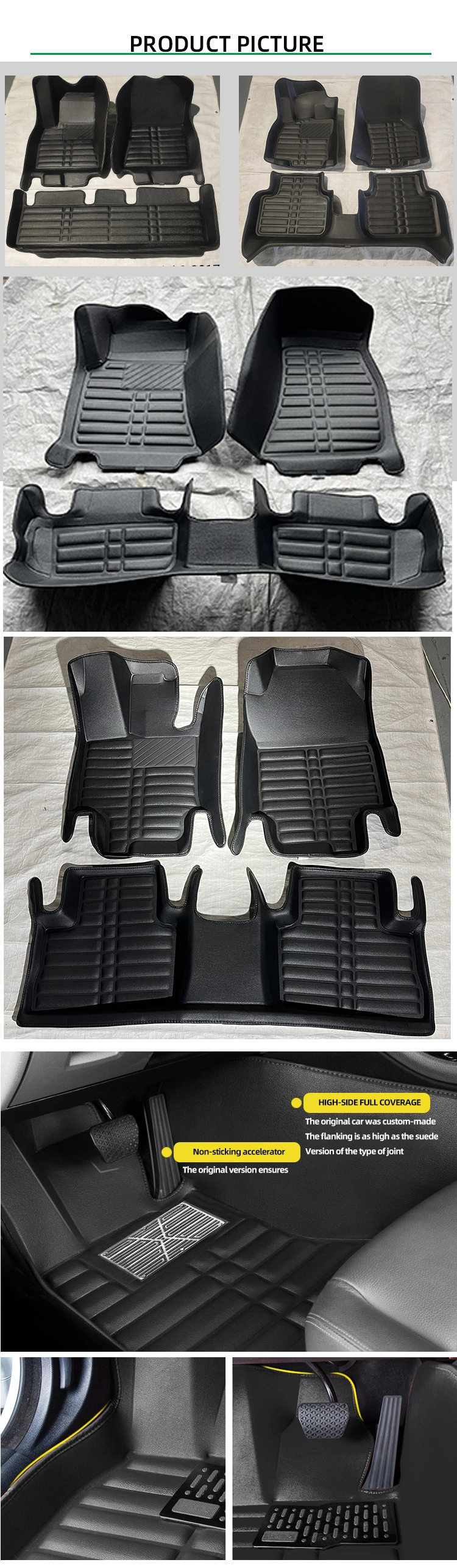 Wholesale 4PCS Universal Car Floor Mats All Weather Protection