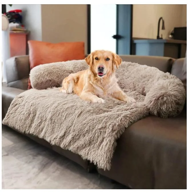 Dog Kennel Plush Sofa Pet Kennel Winter Sleeping Cats and Dogs with Removable and Washable Pet Mat Car Mat Amazon New