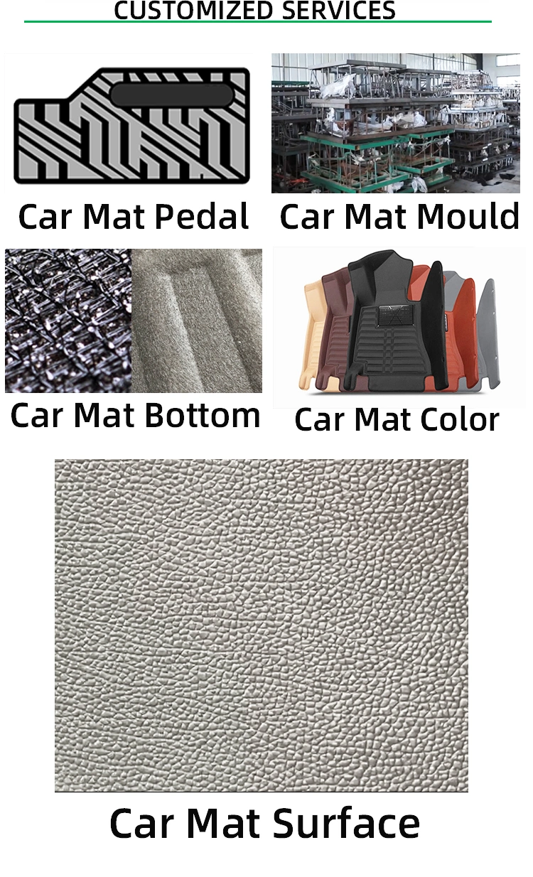 Factory 5D PVC EVA Leather Car Carpet Floor Foot Mat for Toyota/BMW/Benz/Audi