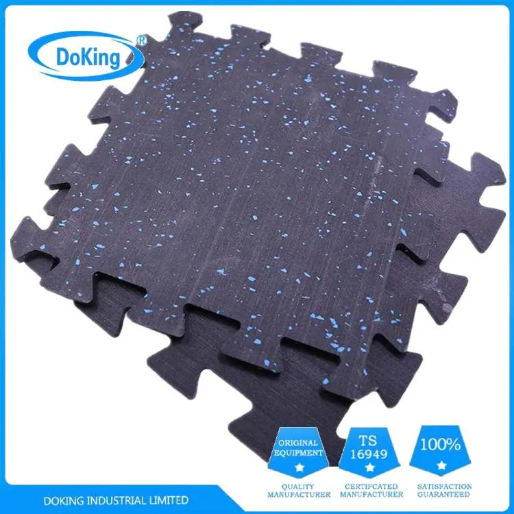 Interlocking Playground Gym Tile Rubber Flooring Roll