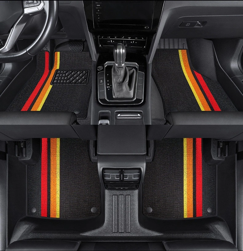 Wholesale Car Floor Mats Auto Non-Slip Foot Mat with Rubber Pad