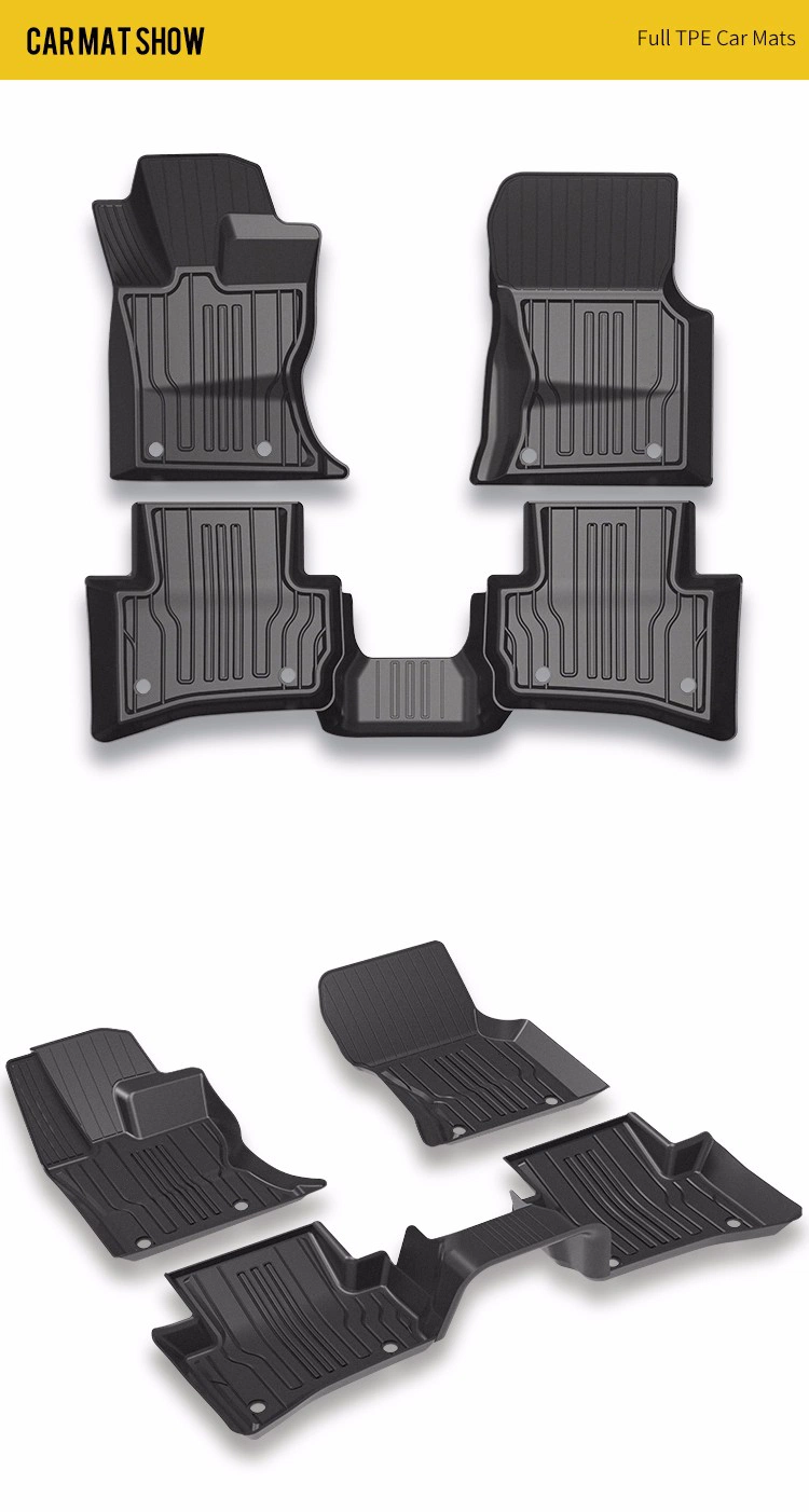 Customized Auto Carpet Deep Dish TPE Car Mats Custom 5D Rubber Car Floor Mat for Toyota Sienna