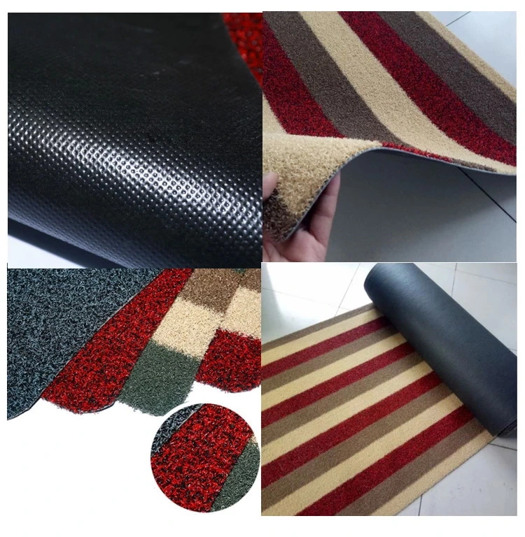 Indoor Super Absorbs Mud Doormat PVC Backing Anti Slip Door Mat PVC Grass Mat