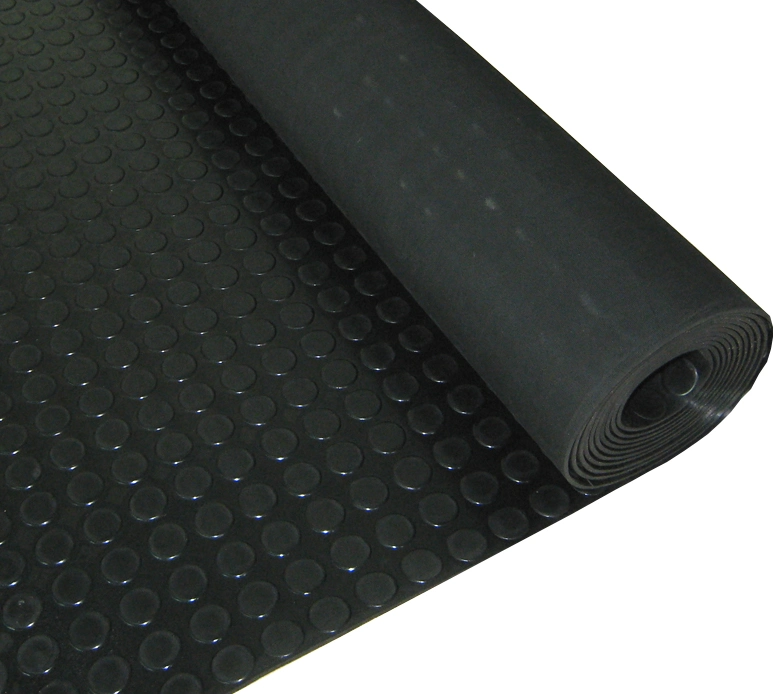 Anti Slip Coin Stud Round Button Rubber Sheet Floor Mat for Bus/Truck Flooring