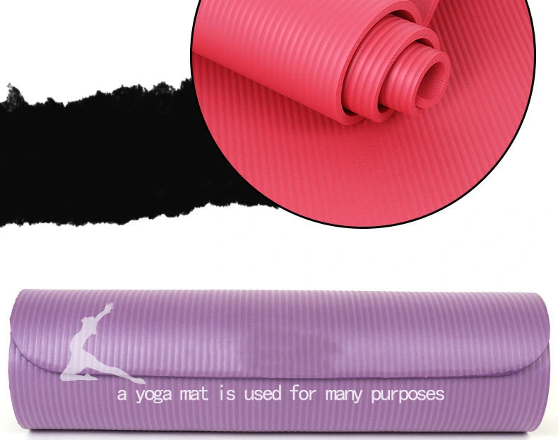 Factory Wholesale 10mm NBR Yoga Mat Exercise Mat Gym Mat Non-Slip Yoga Mat