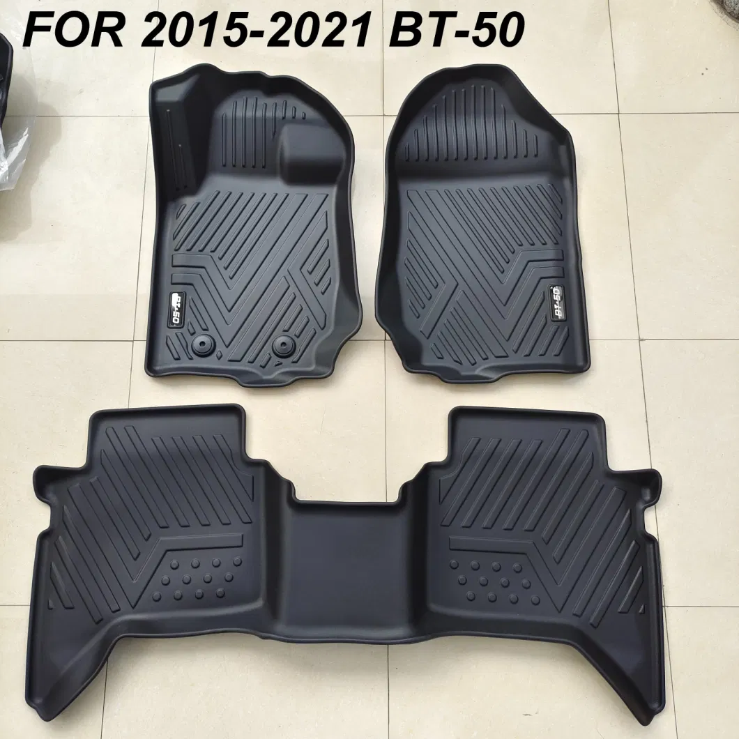 3D Black Customized Logo Car Floor Mat for 2015-2021 Bt-50 Mat