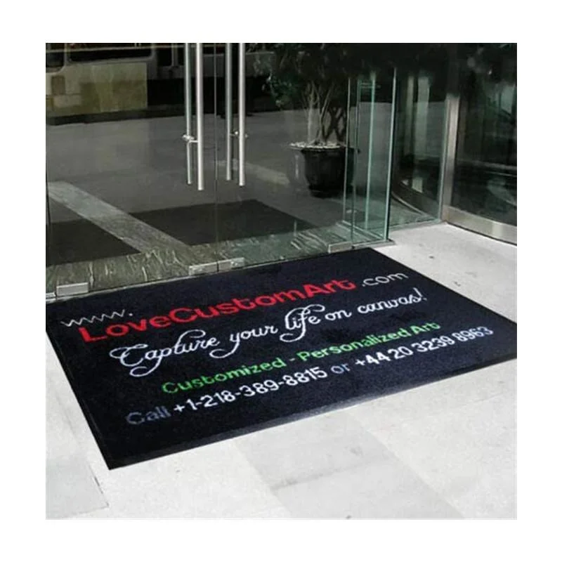 Custom Advertising Polyester Printing Logo Carpet with Brand