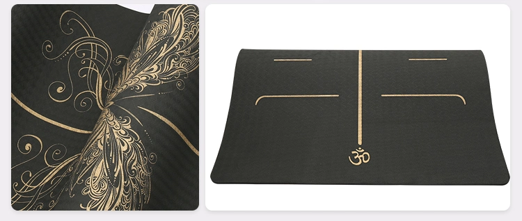 Non Slip Pilates Exercise Fitness Gym Carpet Accept Customized Logo RoHS / ISO9001 / ISO14001 Customized Color TPE Yoga Mat