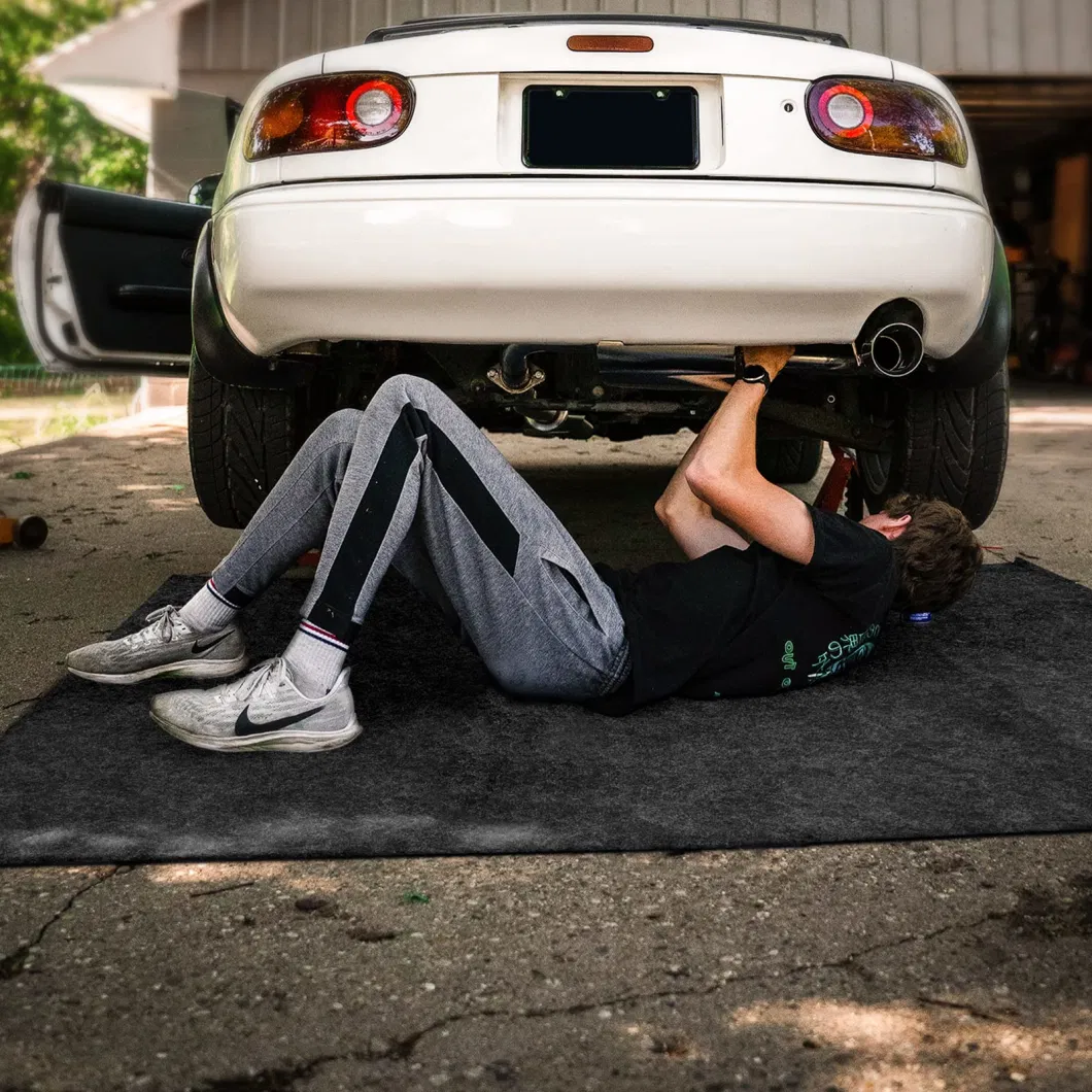 Custom Anti Slip Oill Spill Rubber Mats 1 Car Garage Floor Mat
