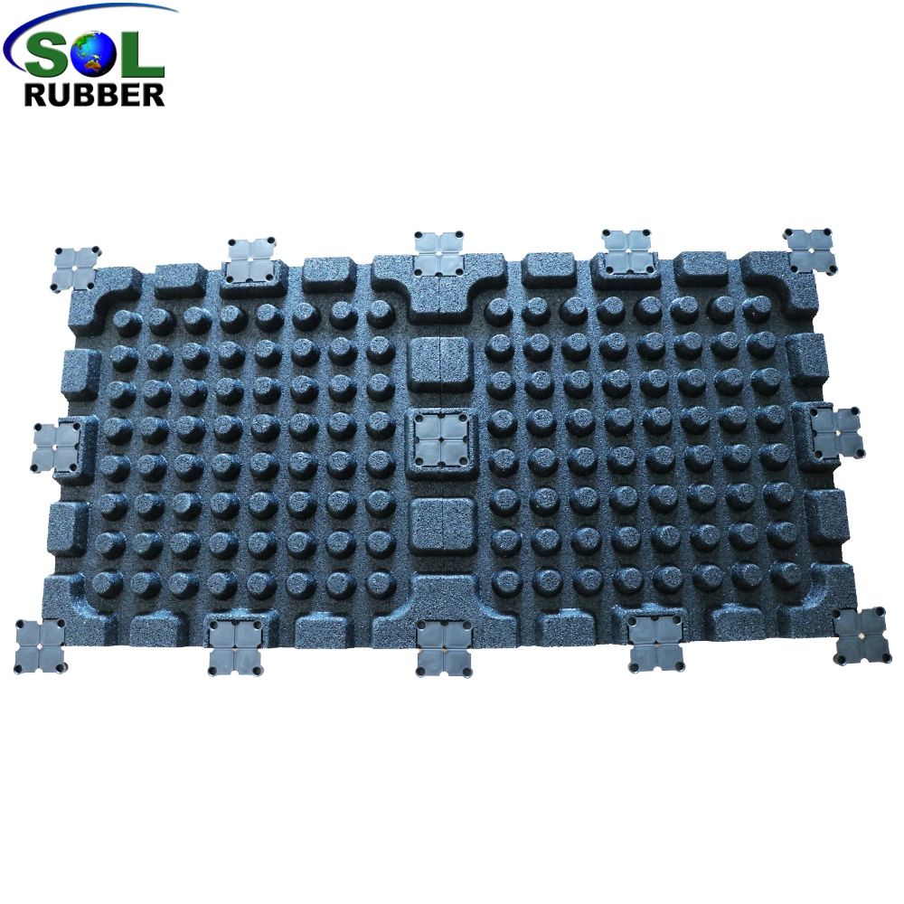 Sol Rubber Heavy Duty Mat Surface Home Gym Flooring Over Carpet