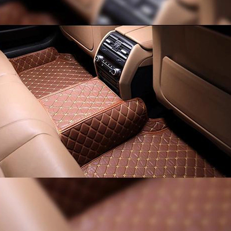 PVC Leather Car Mat New Design Cover The Threshold Luxury Leather+Coil Fortuner Car Mat