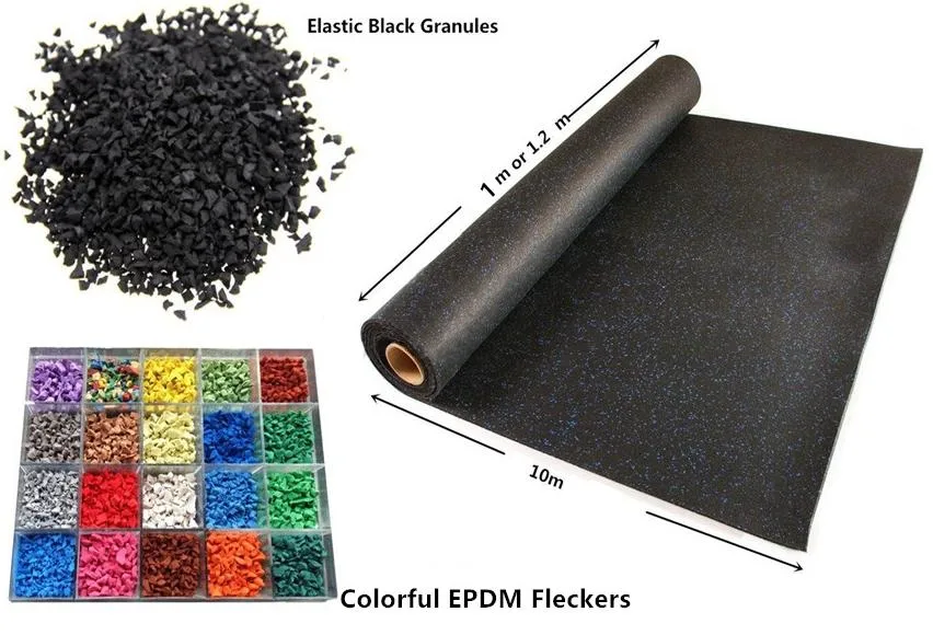 China Manufacturer EPDM Interlock Rubber Gym Floor Rubber Mat Tiles Carpet for Gym
