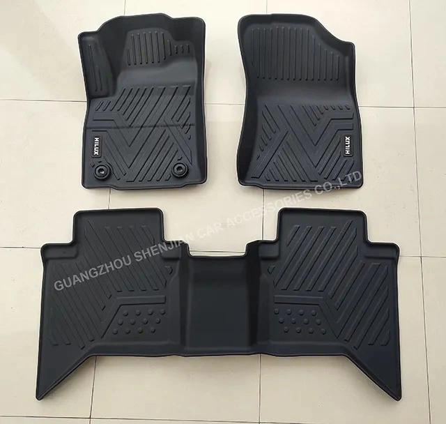 Car Accessories Wholesale Anti Slip Leather Carpet Waterproof Universal Custom Rubber Luxury Car Floor Mat