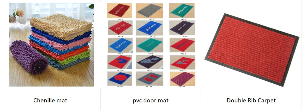 Dust Scrape Polyester Carpet Anti-Slip Absorbent Embroidery Floor Doormats Bathroom Mat Entrance Door Mat