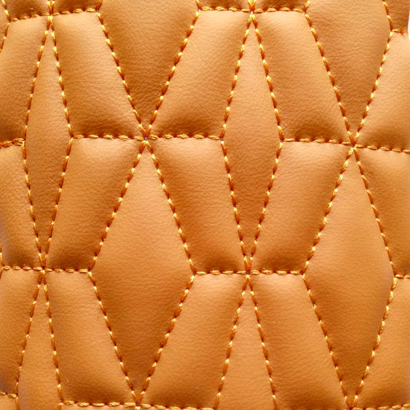 Quilted Embroidery Diamond Stitching PU PVC Synthetic Leather for Car Interior Sofa furniture Cover