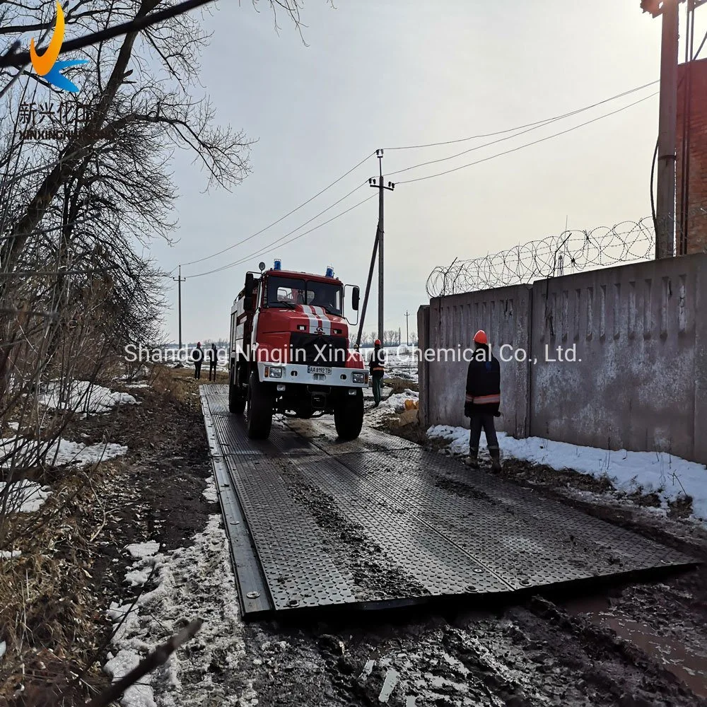 Heavy Duty Ground Mat 4&prime;x8&prime; Temporary Roadway Anti-Slip Portable Access